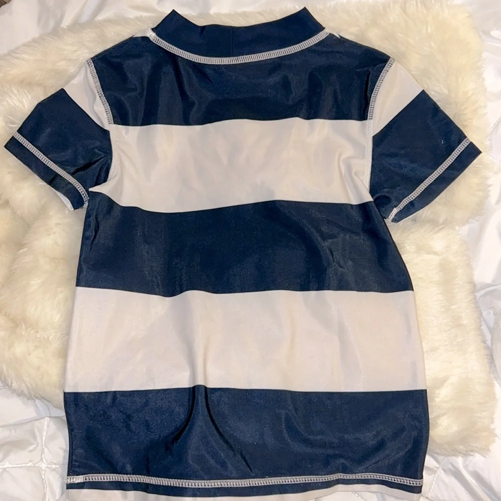 Nautica Swim Top size m 5/6 kids Rash-guard Swimwear NWOT